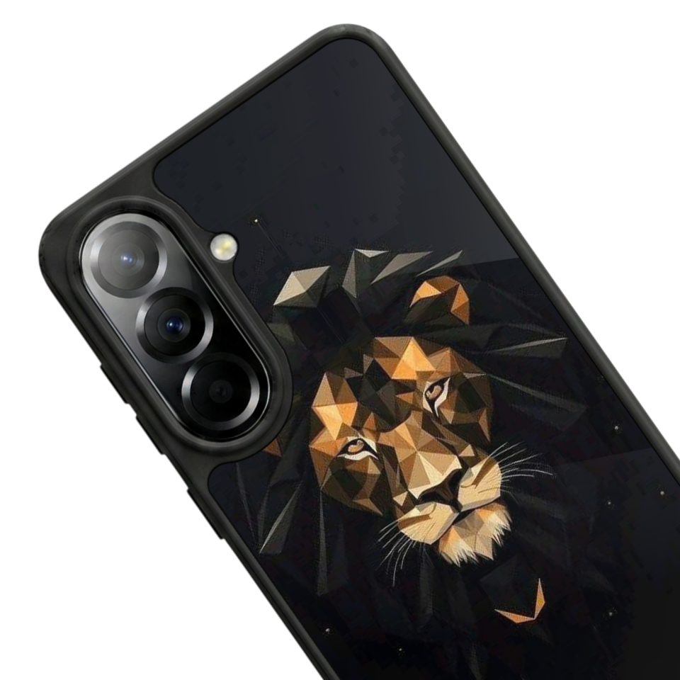 Samsung Galaxy A57 Uyumlu Aslan Tasarımlı Glossy Premium Kılıf