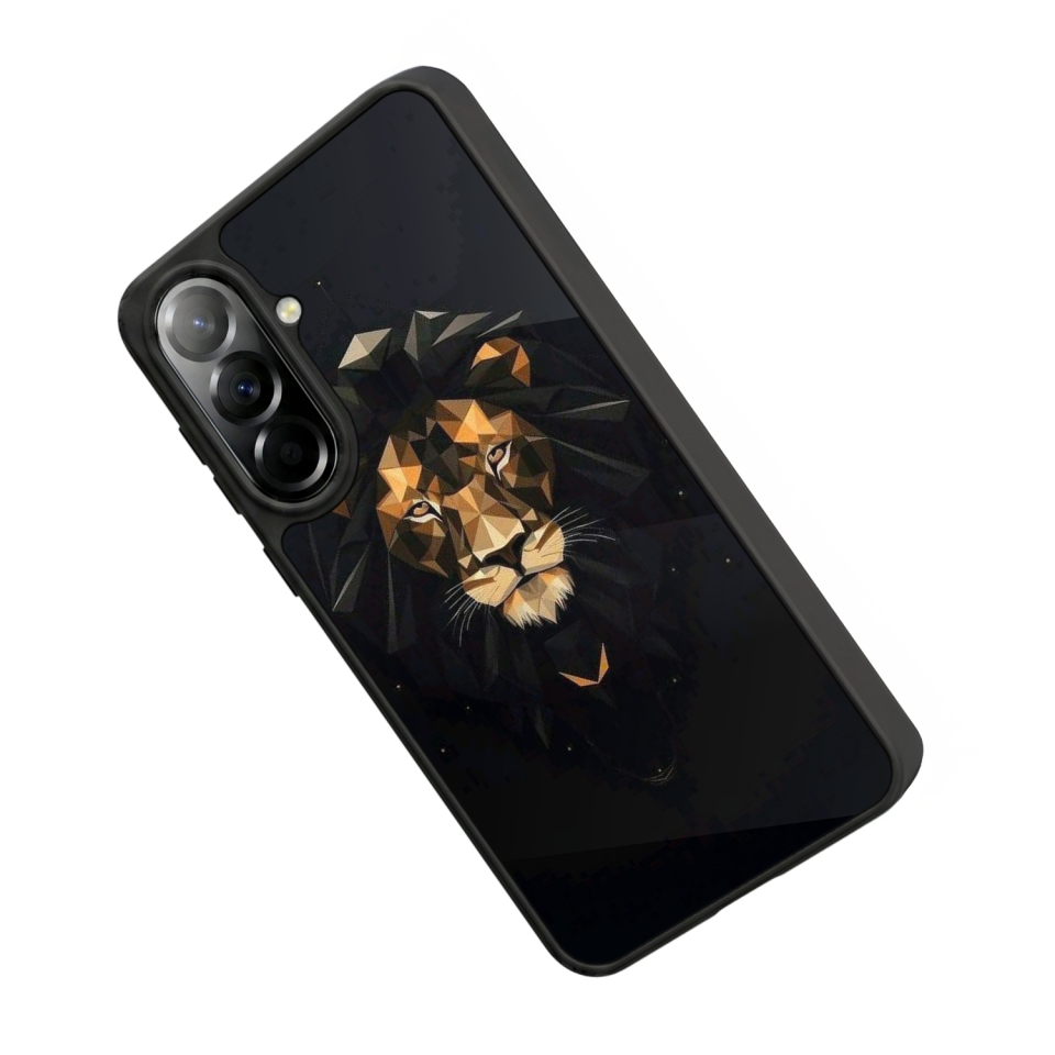 Samsung Galaxy A57 Uyumlu Aslan Tasarımlı Glossy Premium Kılıf