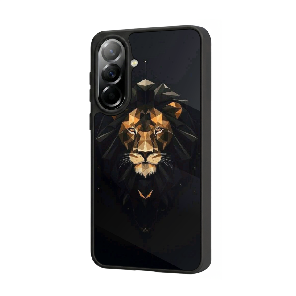 Samsung Galaxy A57 Uyumlu Aslan Tasarımlı Glossy Premium Kılıf