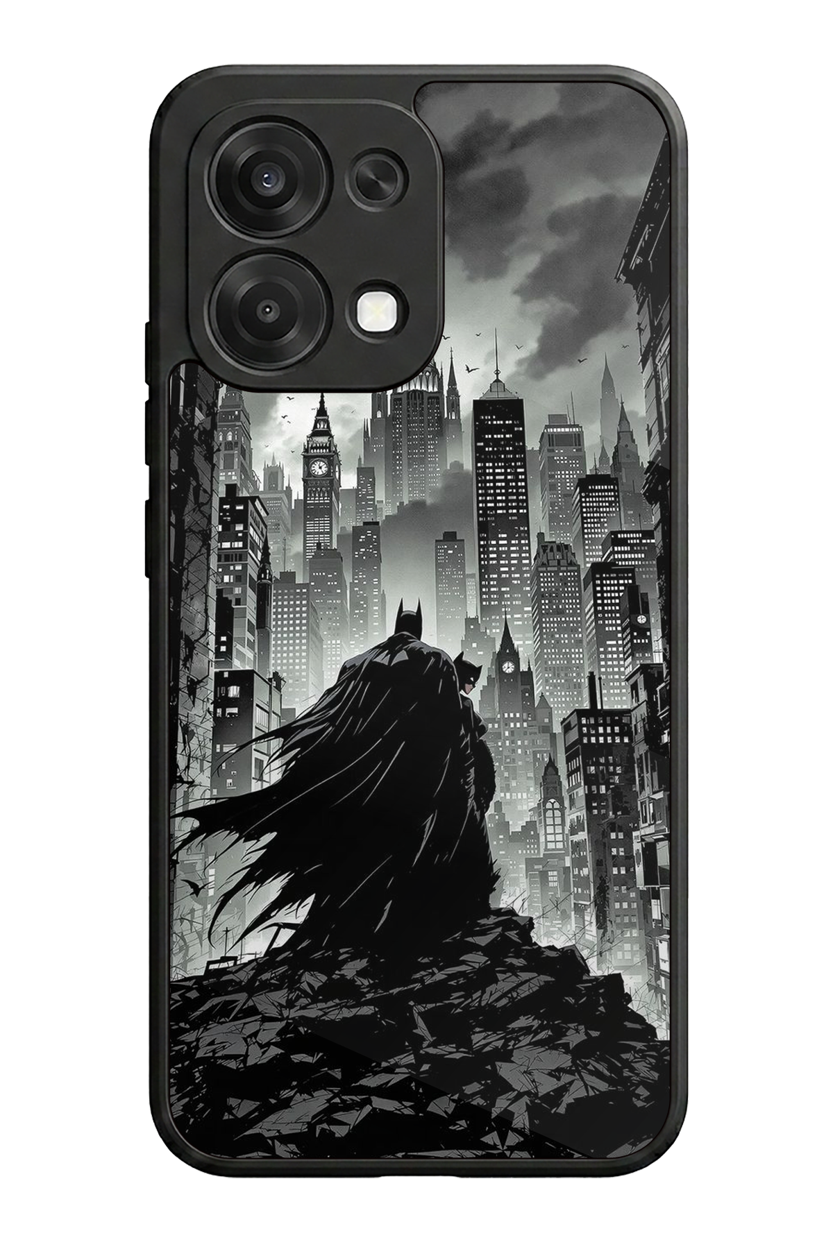Oppo A6 Pro Uyumlu Batman Tasarımlı Glossy Premium Kılıf