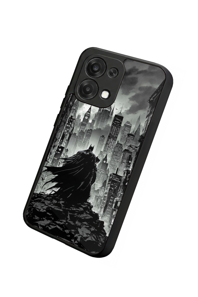 Oppo A6 Pro Uyumlu Batman Tasarımlı Glossy Premium Kılıf