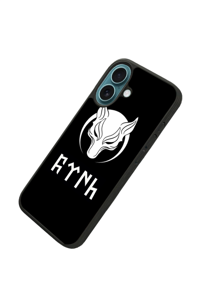 iPhone 16 Uyumlu Bozkurt Tasarımlı Glossy Premium Kılıf