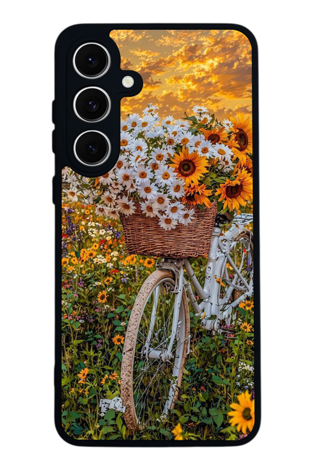 Samsung Galaxy S24 FE Uyumlu Cicek Tasarımlı Glossy Premium Kılıf