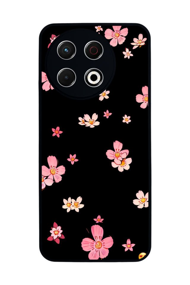 Tecno Spark 30 Pro Uyumlu Floral Tasarımlı Glossy Premium Kılıf