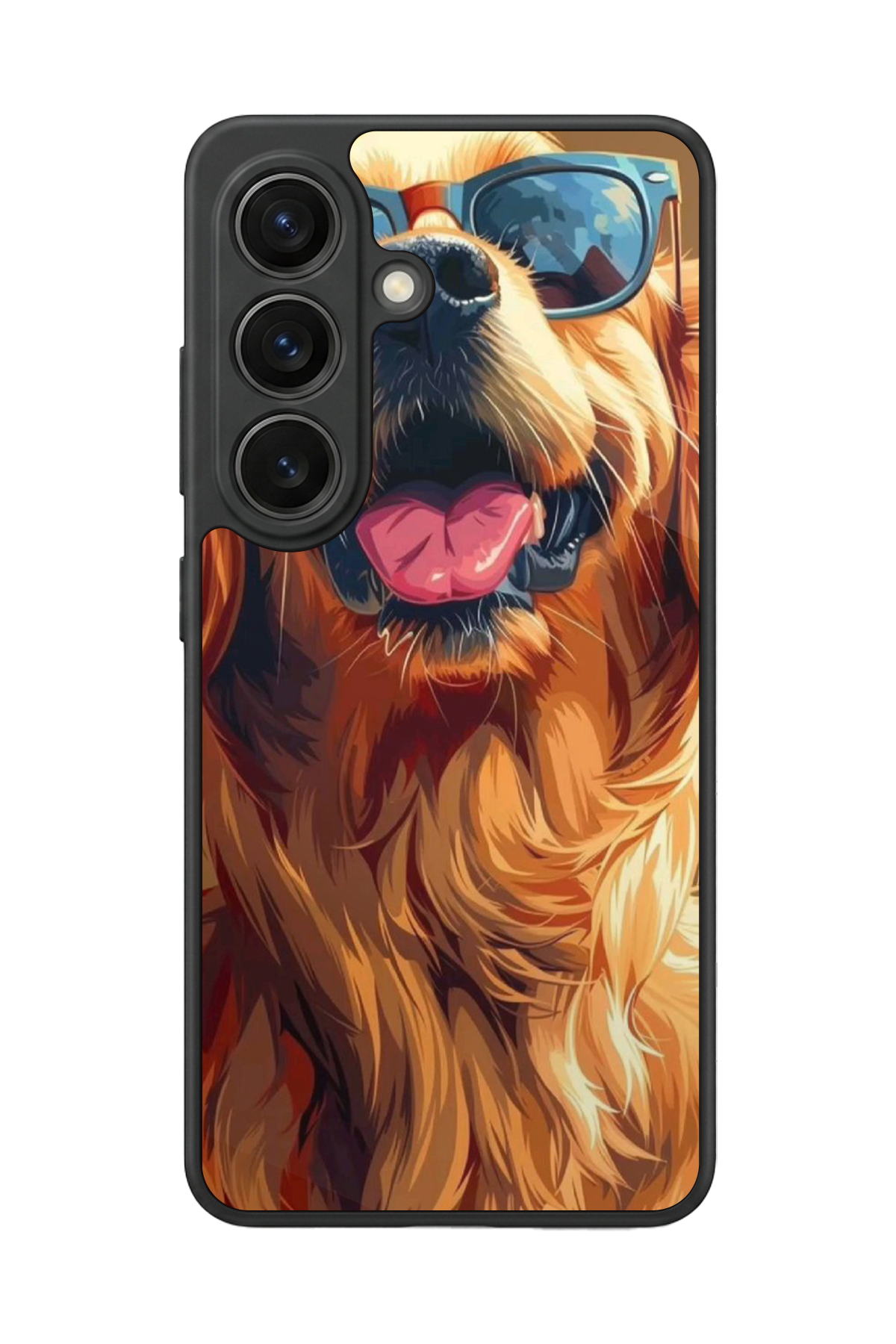 Samsung Galaxy S26 Uyumlu Golden Kopek Tasarımlı Glossy Premium Kılıf