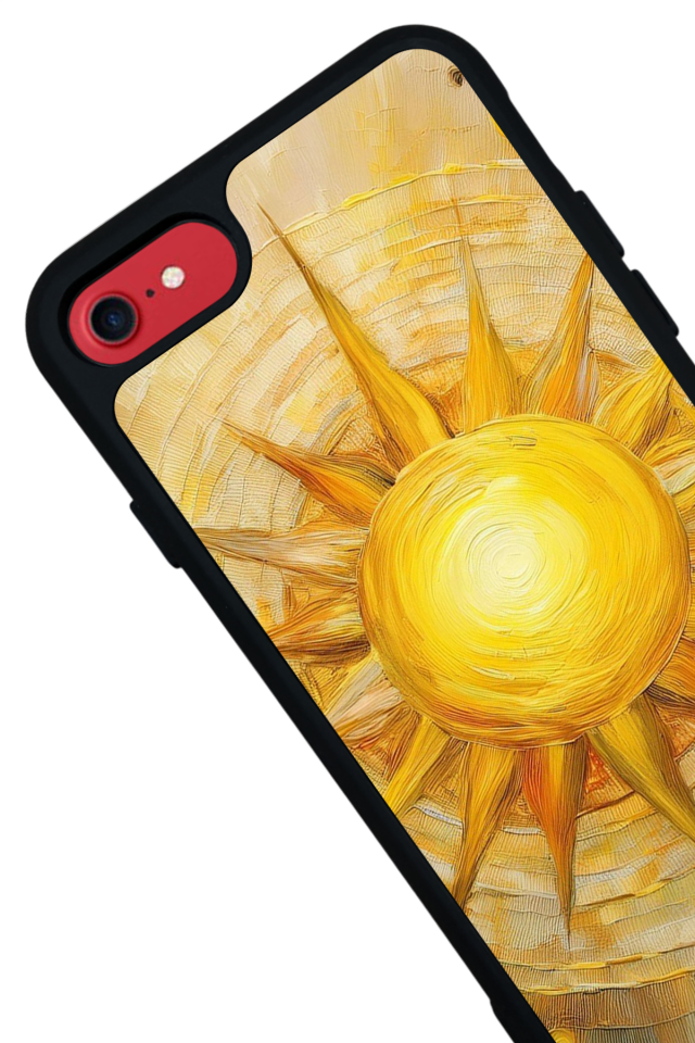 iPhone 8 Uyumlu Güneş Tasarımlı Glossy Premium Kılıf