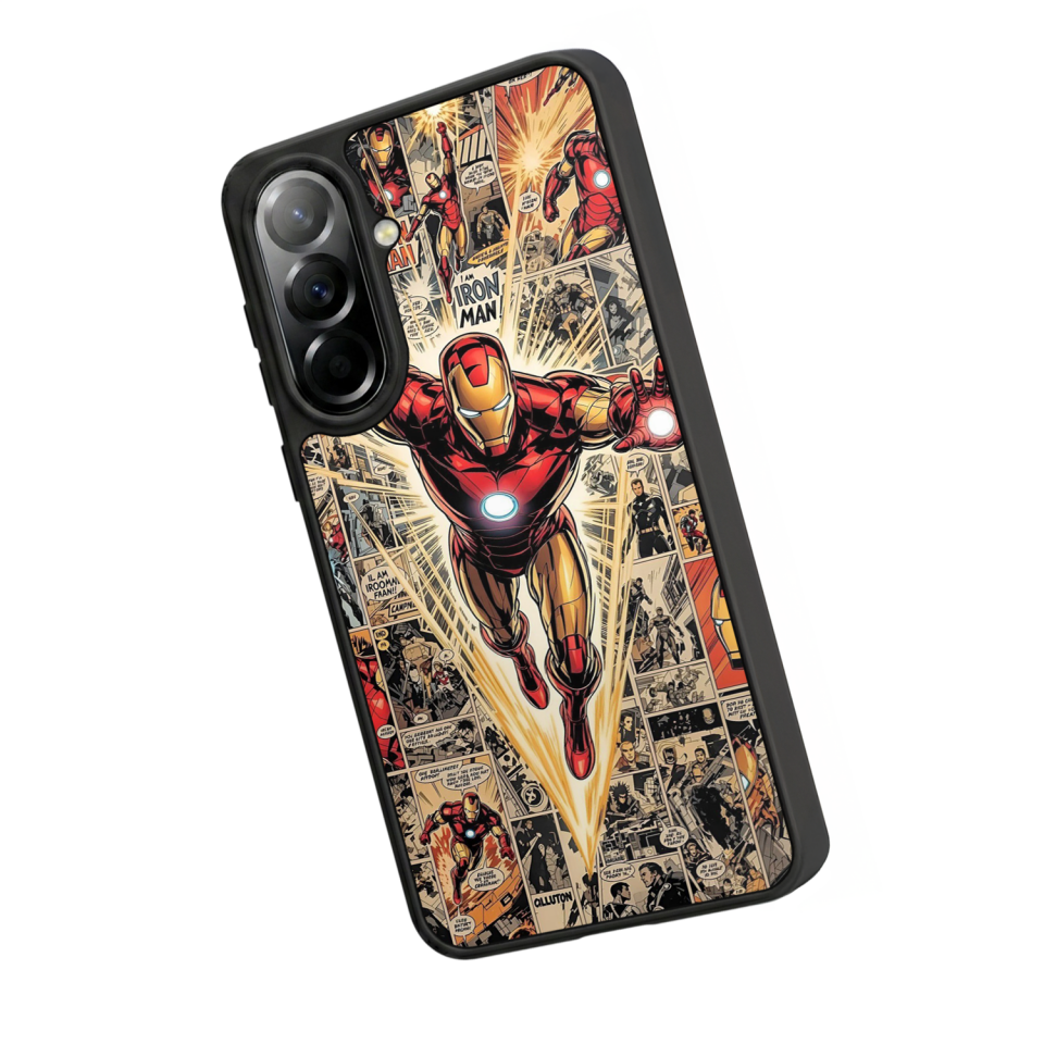 Samsung Galaxy A37 Uyumlu Iron Man ( Demir Adam ) Tasarımlı Glossy Premium Kılıf