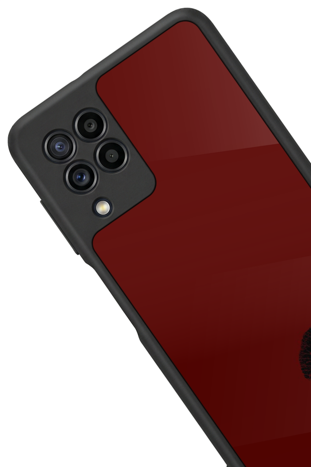 Samsung Galaxy M32 Uyumlu Kalp Love Tasarımlı Glossy Premium Kılıf