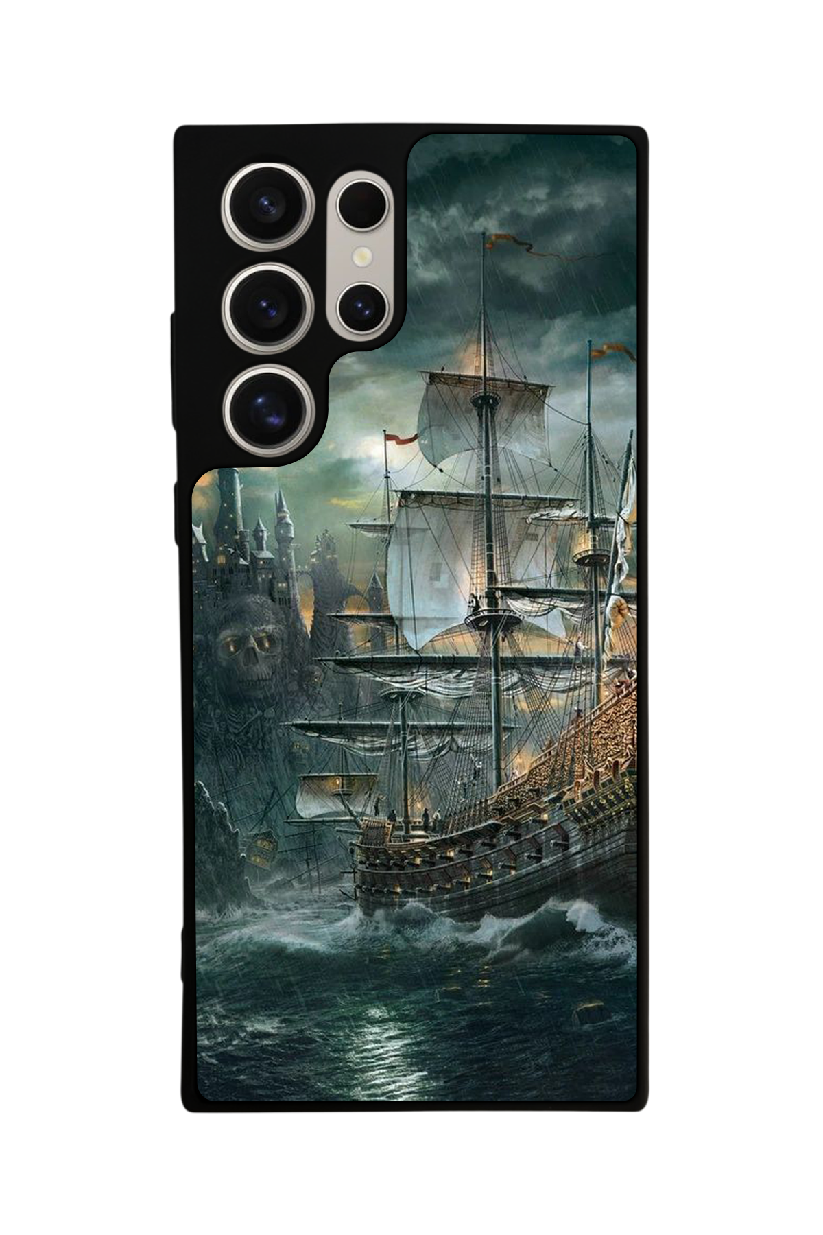 Samsung Galaxy S22 Ultra Uyumlu Korsan Tasarımlı Glossy Premium Kılıf