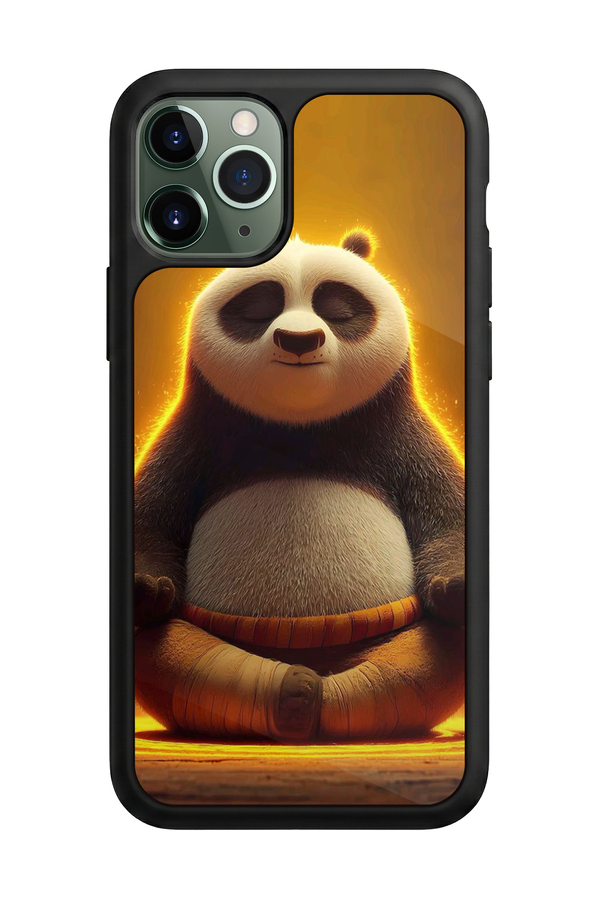 iPhone 11 Pro Max Uyumlu Kung Fu Panda Tasarımlı Glossy Premium Kılıf