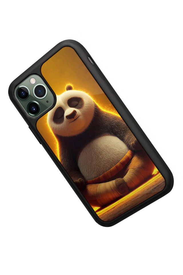 iPhone 11 Pro Max Uyumlu Kung Fu Panda Tasarımlı Glossy Premium Kılıf