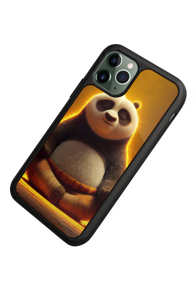 iPhone 11 Pro Max Uyumlu Kung Fu Panda Tasarımlı Glossy Premium Kılıf