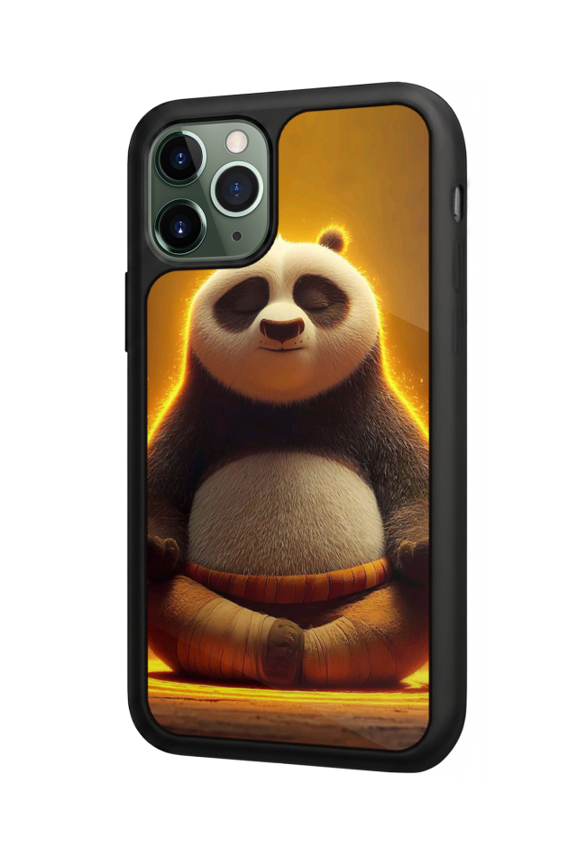 iPhone 11 Pro Max Uyumlu Kung Fu Panda Tasarımlı Glossy Premium Kılıf