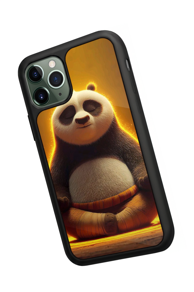 iPhone 11 Pro Max Uyumlu Kung Fu Panda Tasarımlı Glossy Premium Kılıf