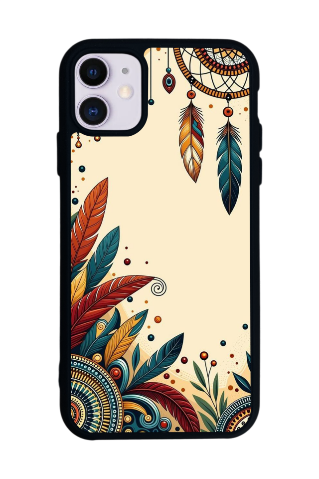iPhone 11 Uyumlu Mandala Tasarımlı Glossy Premium Kılıf