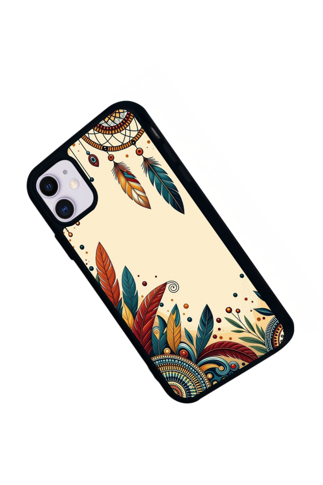 iPhone 11 Uyumlu Mandala Tasarımlı Glossy Premium Kılıf