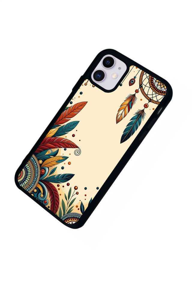 iPhone 11 Uyumlu Mandala Tasarımlı Glossy Premium Kılıf