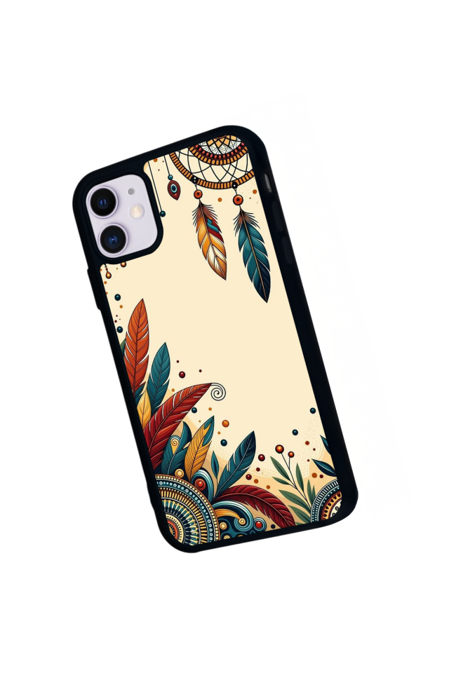 iPhone 11 Uyumlu Mandala Tasarımlı Glossy Premium Kılıf