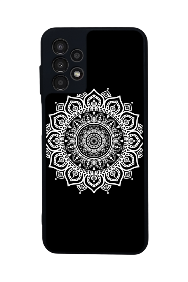 Samsung Galaxy A13 Uyumlu Mandala Tasarımlı Glossy Premium Kılıf