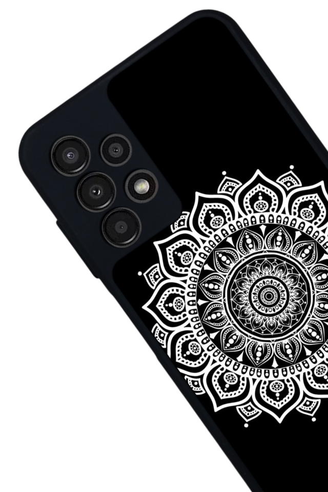 Samsung Galaxy A13 Uyumlu Mandala Tasarımlı Glossy Premium Kılıf