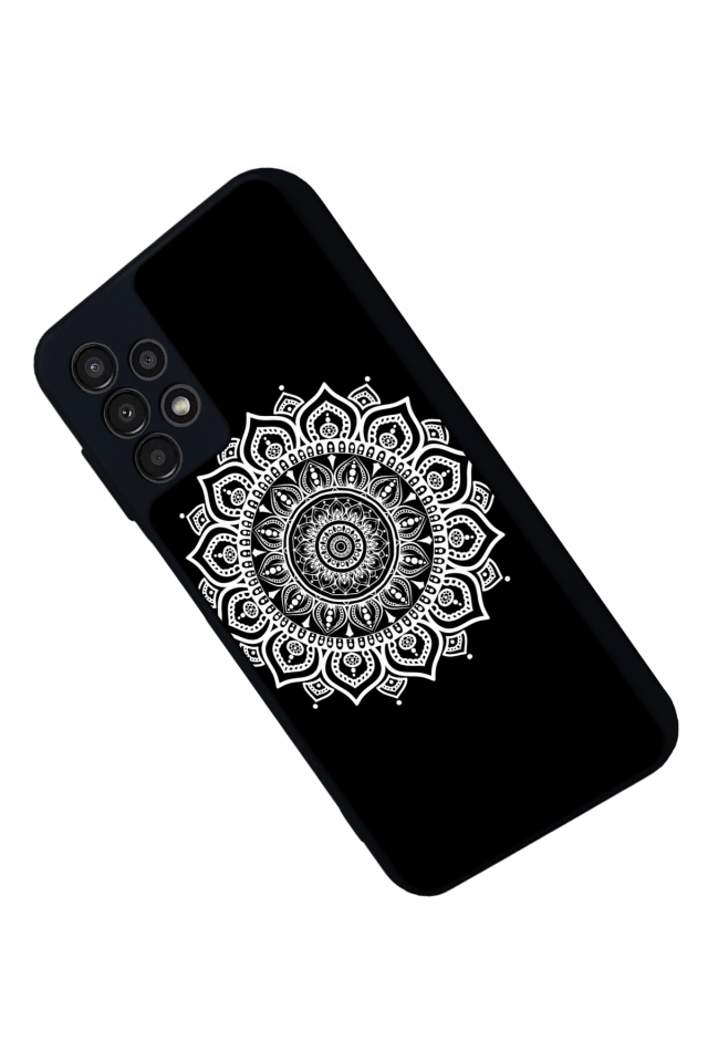 Samsung Galaxy A13 Uyumlu Mandala Tasarımlı Glossy Premium Kılıf