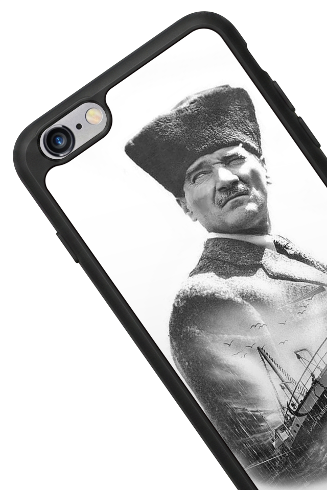 iPhone 6s Plus Uyumlu Mustafa Kemal Ataturk Tasarımlı Glossy Premium Kılıf