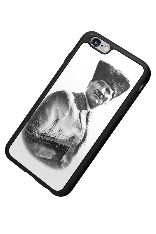 iPhone 6s Plus Uyumlu Mustafa Kemal Ataturk Tasarımlı Glossy Premium Kılıf