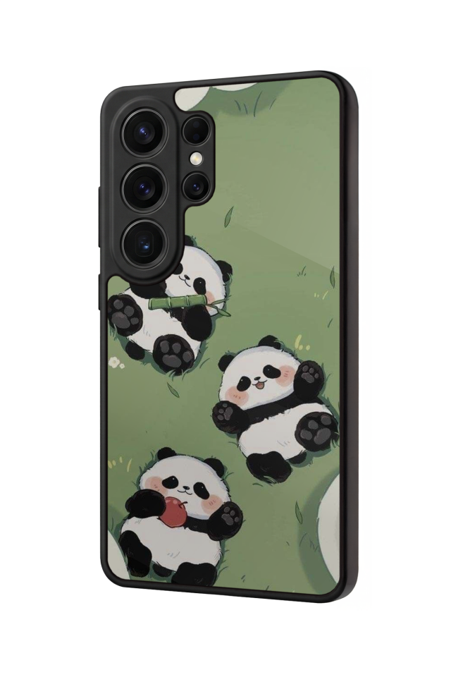 Samsung Galaxy S26 Ultra Uyumlu Panda Tasarımlı Glossy Premium Kılıf