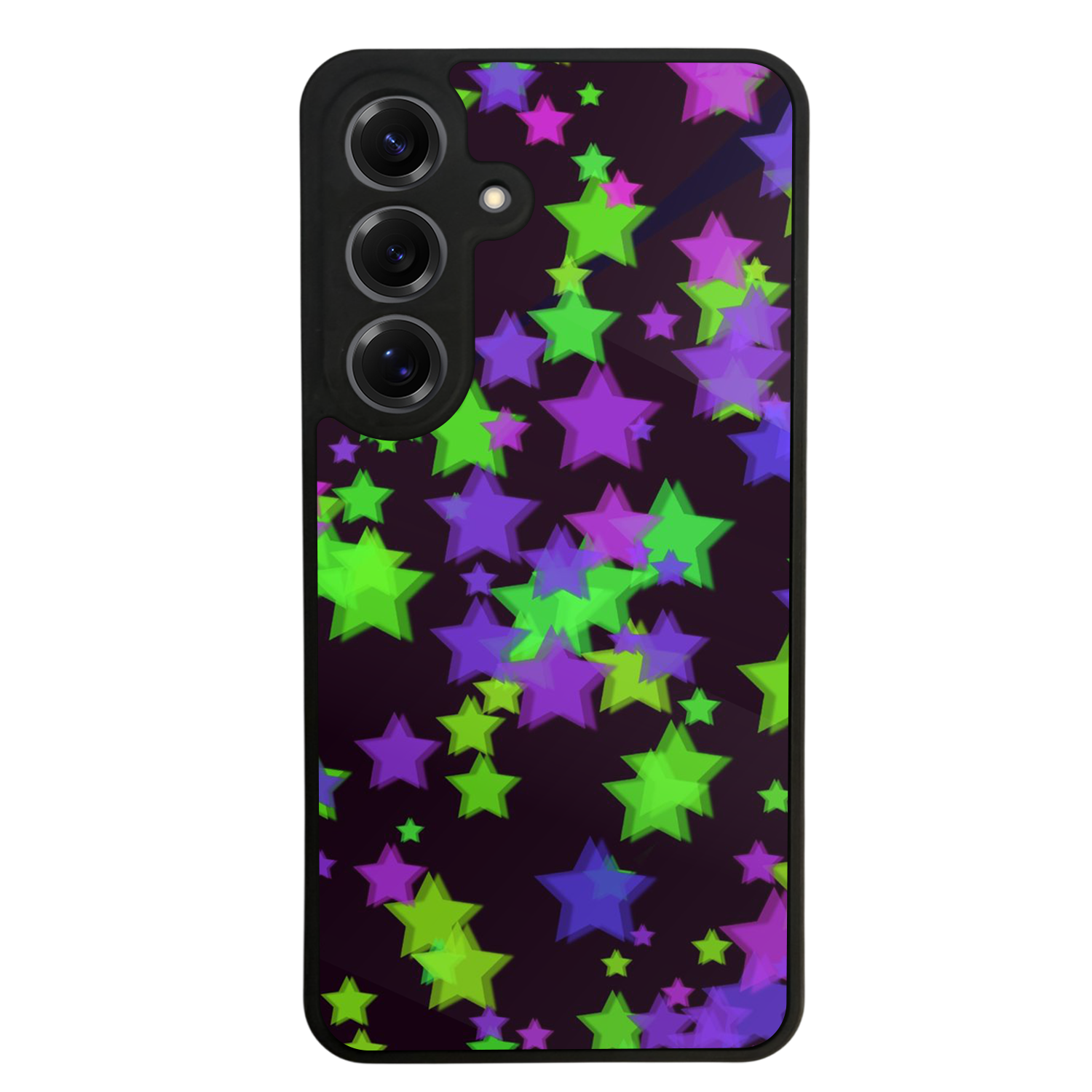 Samsung Galaxy S25 Uyumlu Retro Yildizlar Tasarımlı Glossy Premium Kılıf