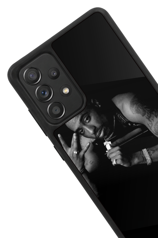Samsung Galaxy A72 Uyumlu Tupac Tasarımlı Glossy Premium Kılıf