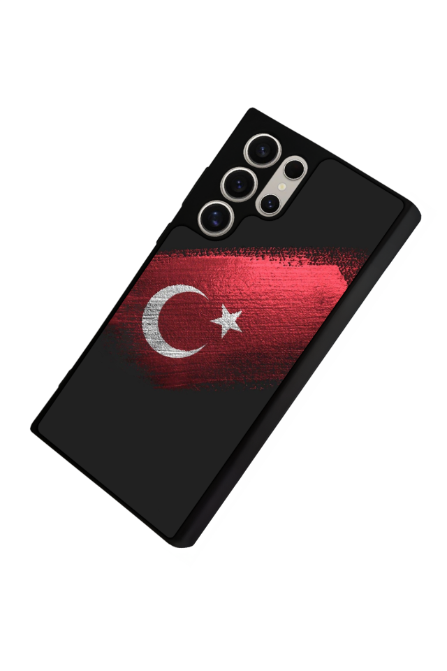 Samsung Galaxy S24 Ultra Uyumlu Türk Bayragi Tasarımlı Glossy Premium Kılıf