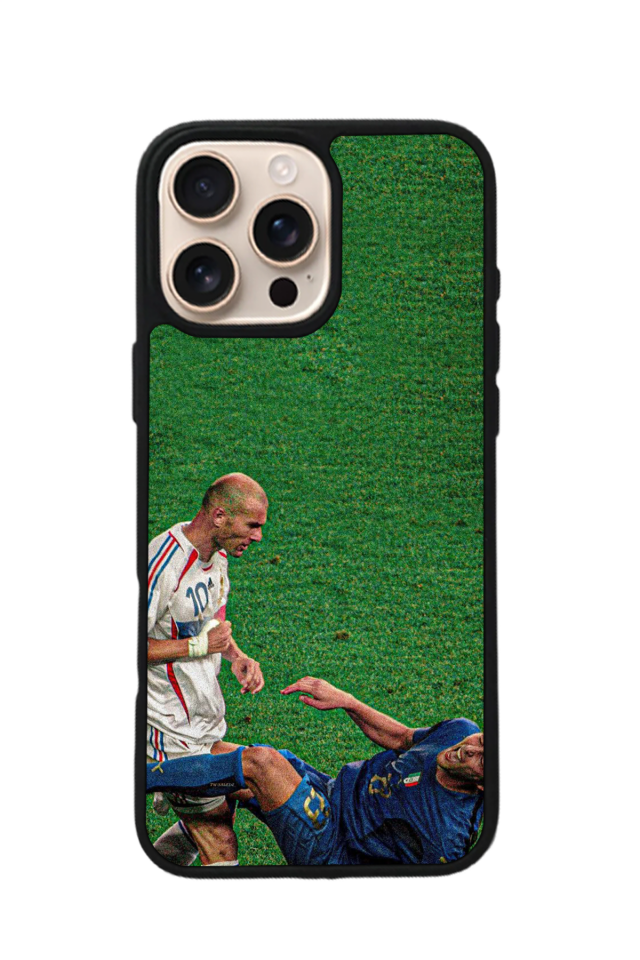 iPhone 15 Pro Uyumlu Zidane Tasarımlı Glossy Premium Kılıf