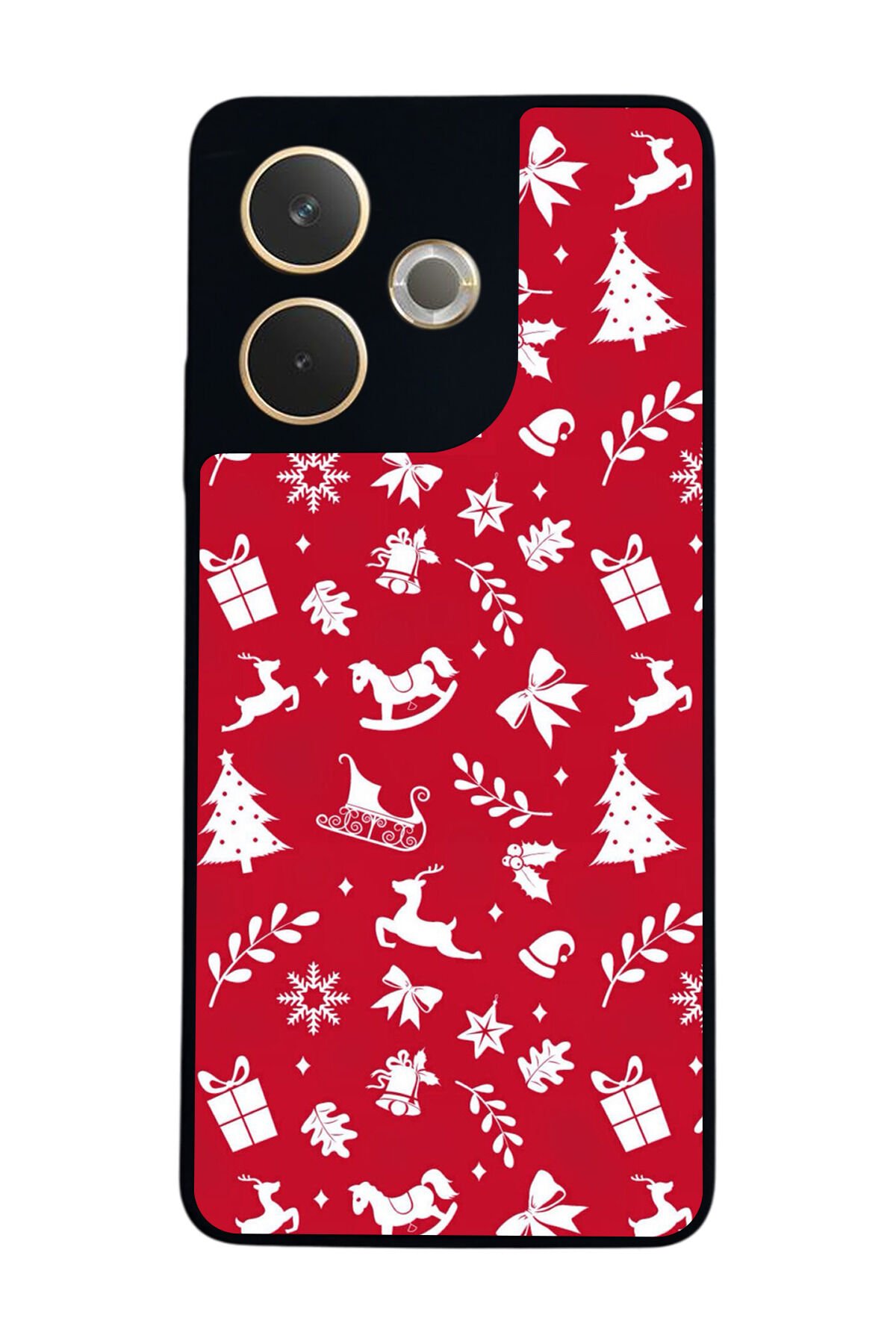 Oppo A5 Pro Uyumlu Yilbasi Christmas Tasarımlı Glossy Premium Kılıf