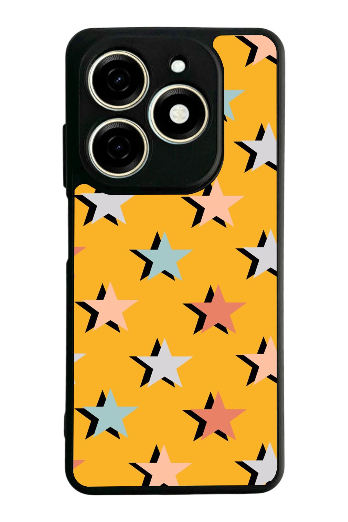 Tecno Spark 20/20C Uyumlu Retro Yildizlar Tasarımlı Glossy Premium Kılıf