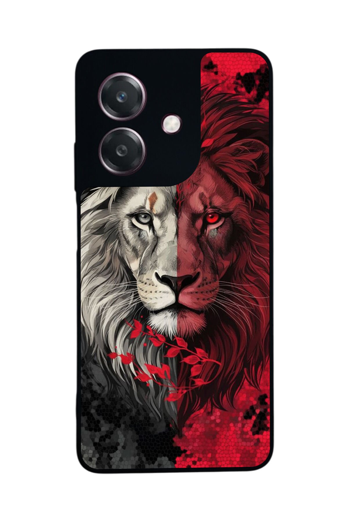 Oppo A3 5G Uyumlu Aslan Tasarımlı Glossy Premium Kılıf