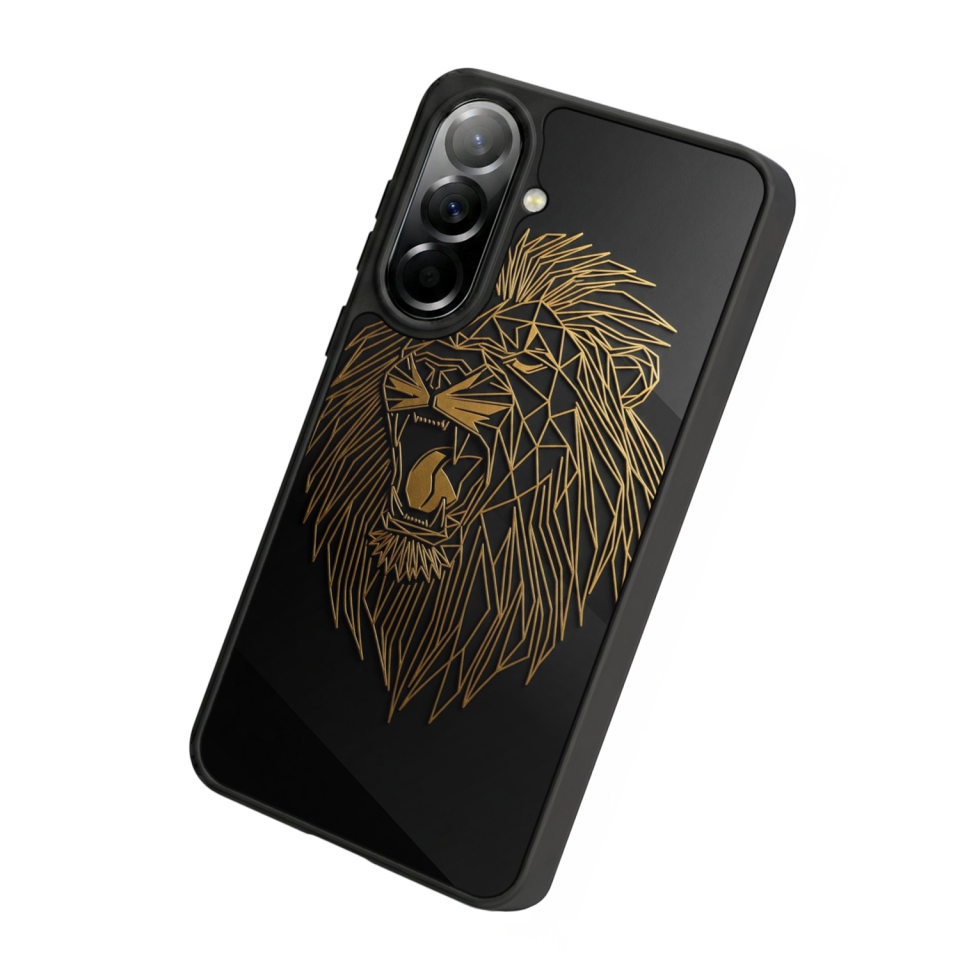 Samsung Galaxy A57 Uyumlu Aslan Tasarımlı Glossy Premium Kılıf