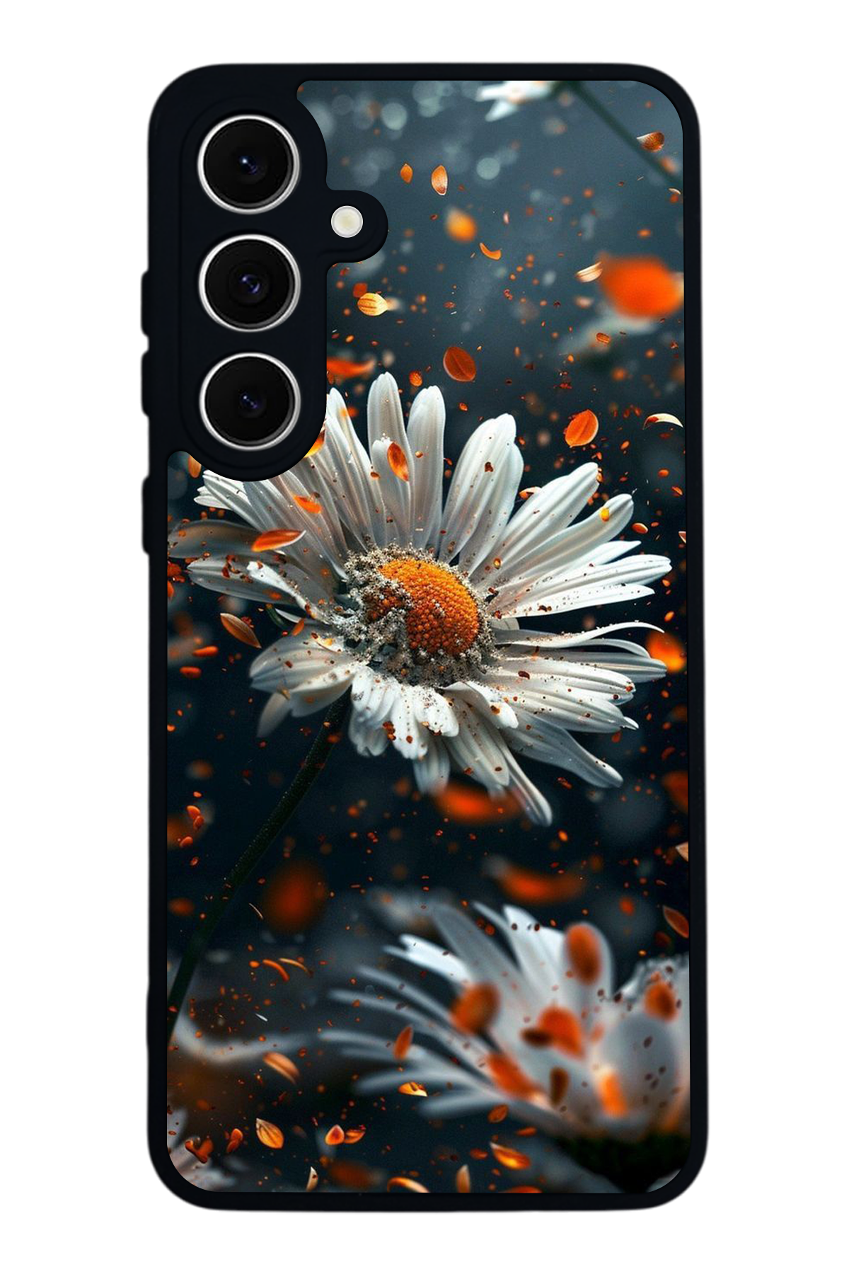 Samsung Galaxy S24 FE Uyumlu Cicek Tasarımlı Glossy Premium Kılıf