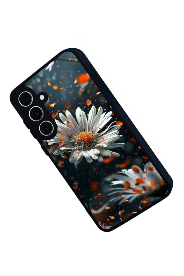 Samsung Galaxy S24 FE Uyumlu Cicek Tasarımlı Glossy Premium Kılıf