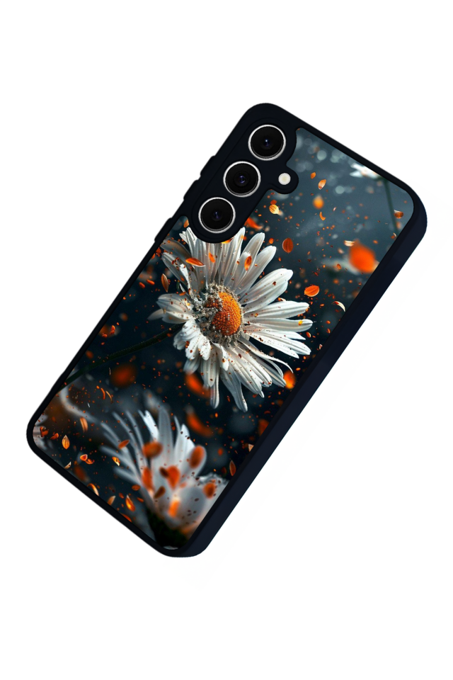 Samsung Galaxy S24 FE Uyumlu Cicek Tasarımlı Glossy Premium Kılıf