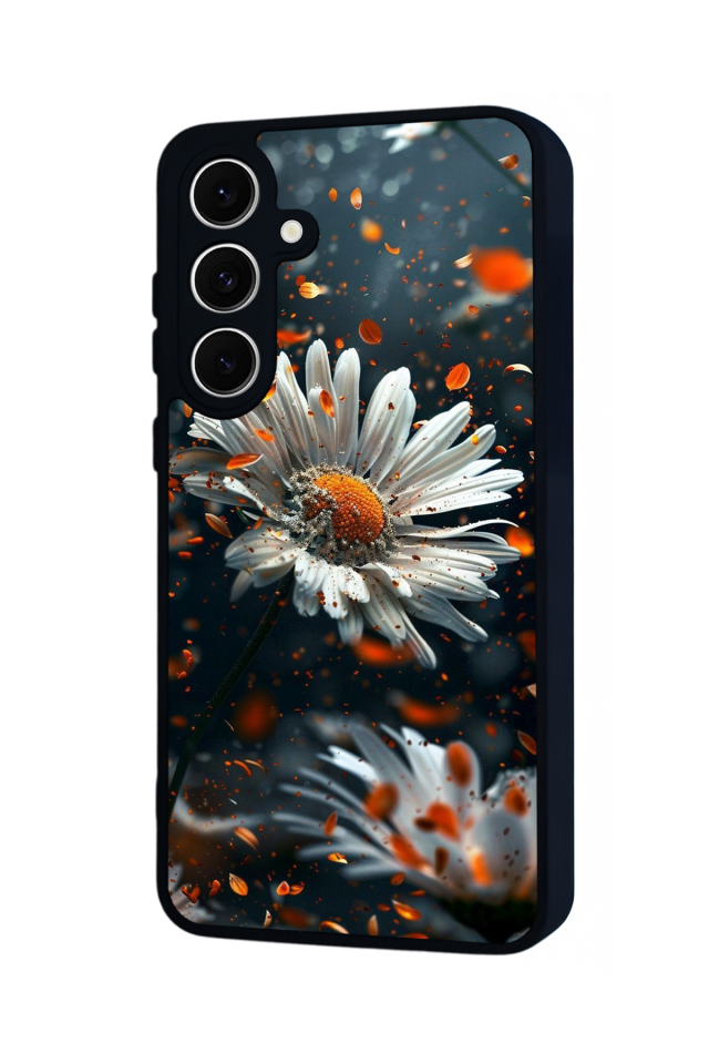 Samsung Galaxy S24 FE Uyumlu Cicek Tasarımlı Glossy Premium Kılıf