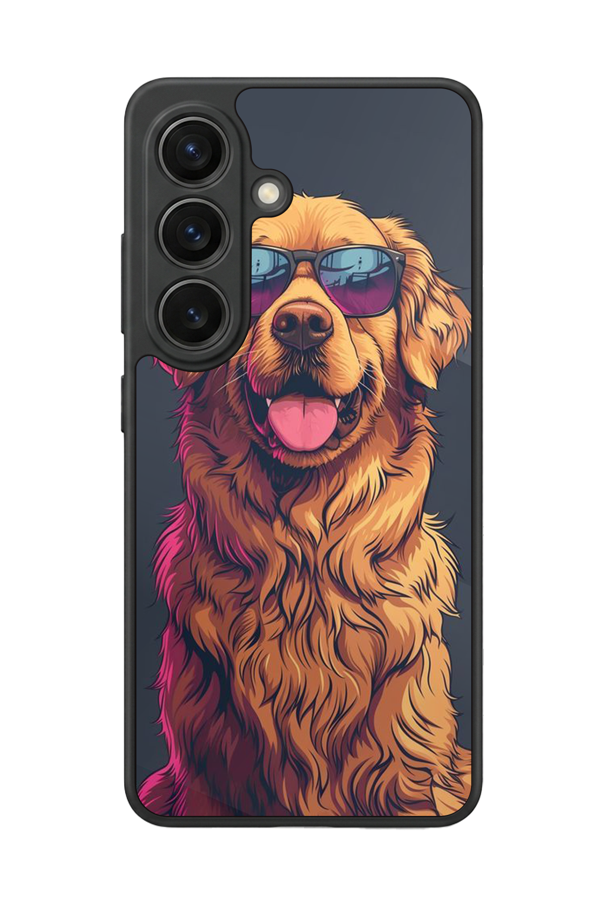 Samsung Galaxy S26 Uyumlu Golden Kopek Tasarımlı Glossy Premium Kılıf