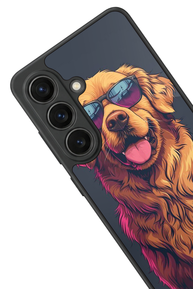 Samsung Galaxy S26 Uyumlu Golden Kopek Tasarımlı Glossy Premium Kılıf