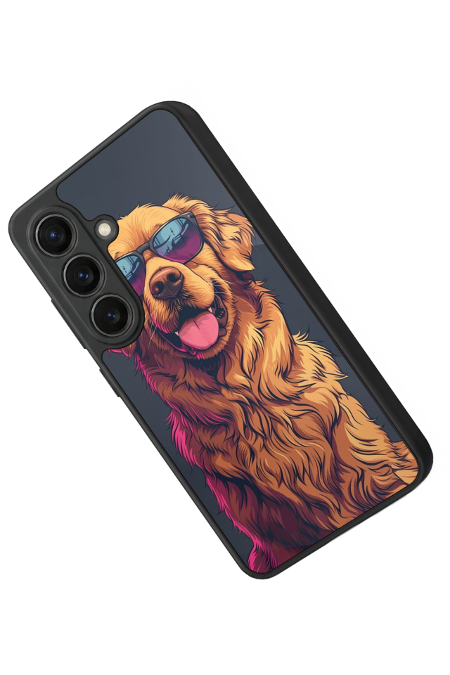 Samsung Galaxy S26 Uyumlu Golden Kopek Tasarımlı Glossy Premium Kılıf