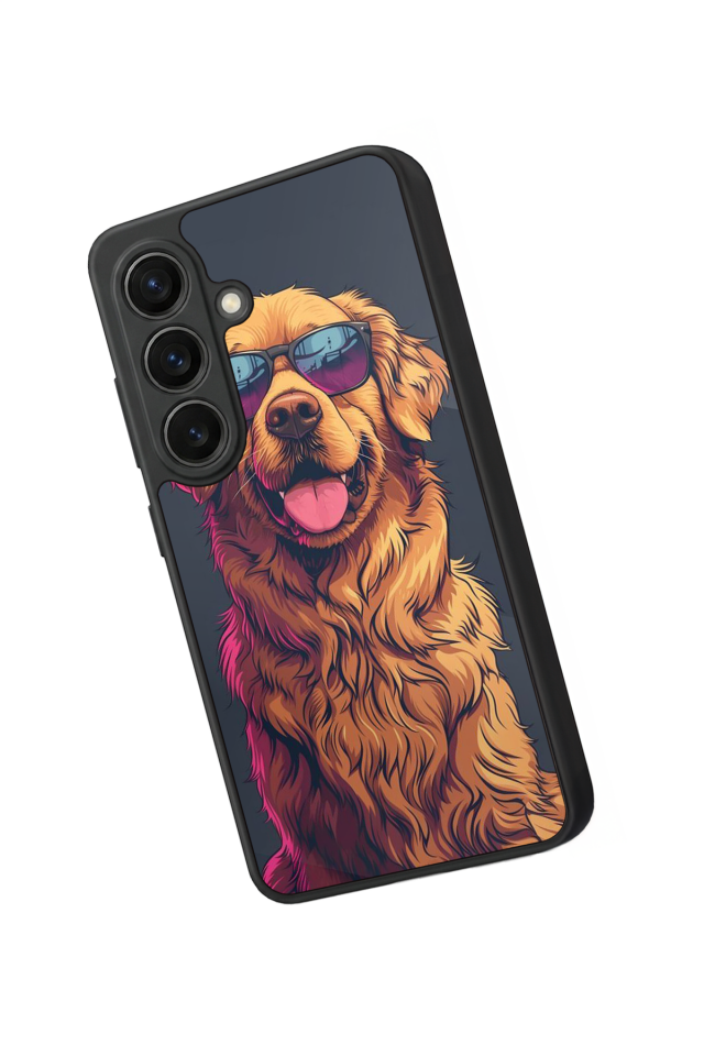 Samsung Galaxy S26 Uyumlu Golden Kopek Tasarımlı Glossy Premium Kılıf