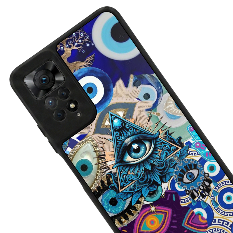 Xiaomi Redmi Note 12 Pro Uyumlu Göz Tasarımlı Glossy Premium Kılıf