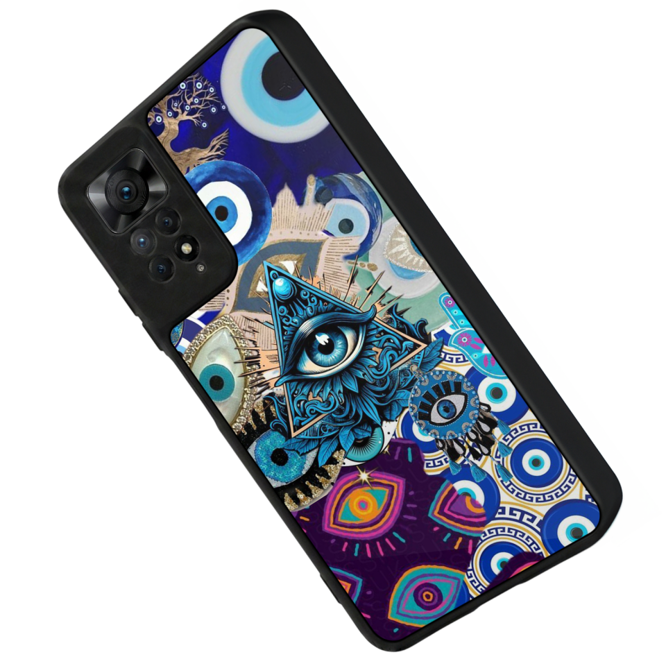 Xiaomi Redmi Note 12 Pro Uyumlu Göz Tasarımlı Glossy Premium Kılıf