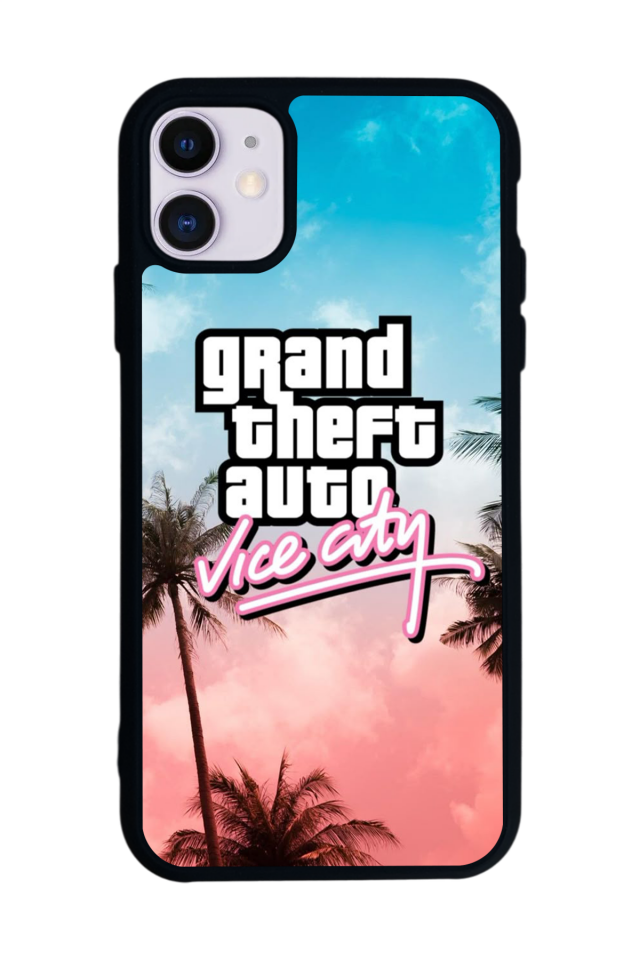 iPhone 11 Uyumlu GTA Tasarımlı Glossy Premium Kılıf