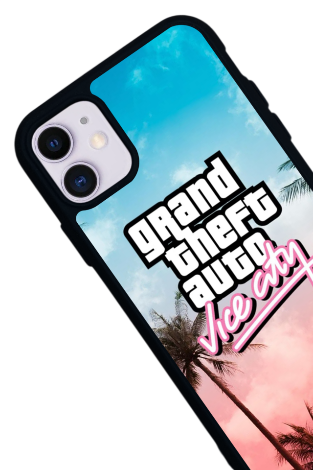iPhone 11 Uyumlu GTA Tasarımlı Glossy Premium Kılıf