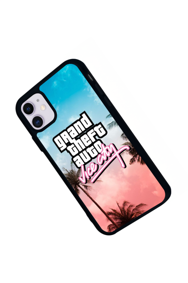 iPhone 11 Uyumlu GTA Tasarımlı Glossy Premium Kılıf