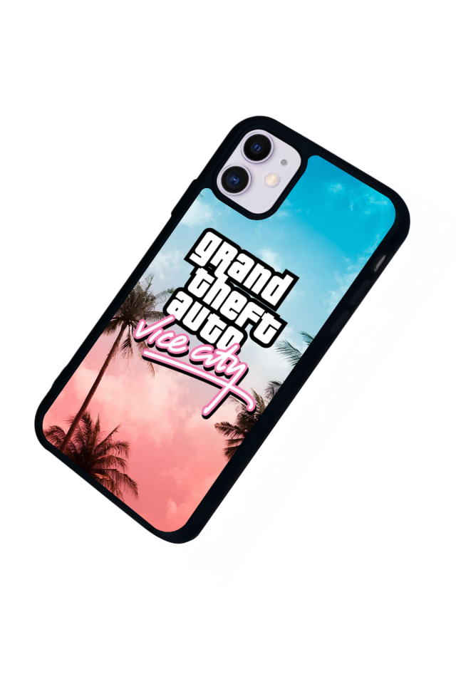 iPhone 11 Uyumlu GTA Tasarımlı Glossy Premium Kılıf